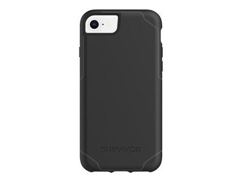 Griffin Survivor Strong - Achterzijde behuizing voor mobiele telefoon - zwart - voor Apple iPhone 6, 6s, 7, 8, SE (2e generatie)