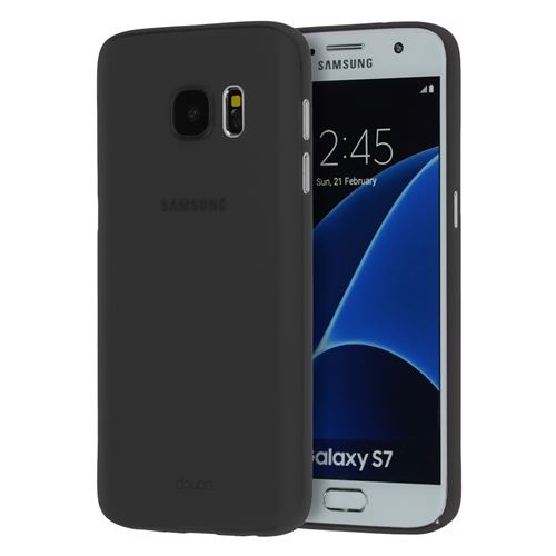 doupi UltraSlim Coque pour Samsung Galaxy S7 Edge (arqué) fin mat ultra mince et ultra léger Bumper Cover Housse de Protection Shell Coque, Noir