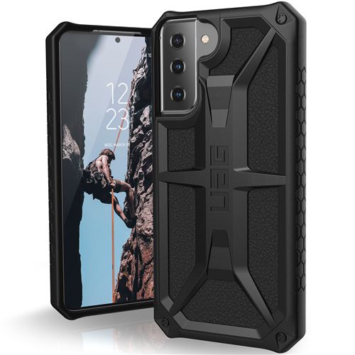 UAG Rugged Case for Samsung Galaxy S21 Plus 5G [6.7-inch] - Monarch Black - Coque de protection pour téléphone portable - polycarbonate, caoutchouc, alliage métallique - noir - pour Samsung Galaxy S21+ 5G