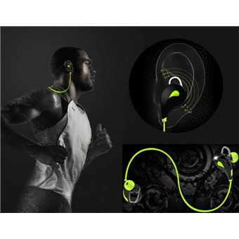 Ecouteurs Bluetooth Sport pour BLACKBERRY Z30 Smartphone Sans Fil Bouton Son Kit Main Libre INTRA-AURICULAIRE Universel (JAUNE) - 1
