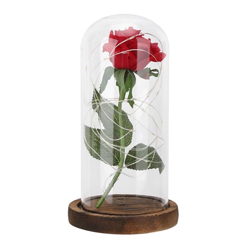 Roses enchantée Simulation LED électrique Rose décoration veilleuse cadeau Saint-Valentin