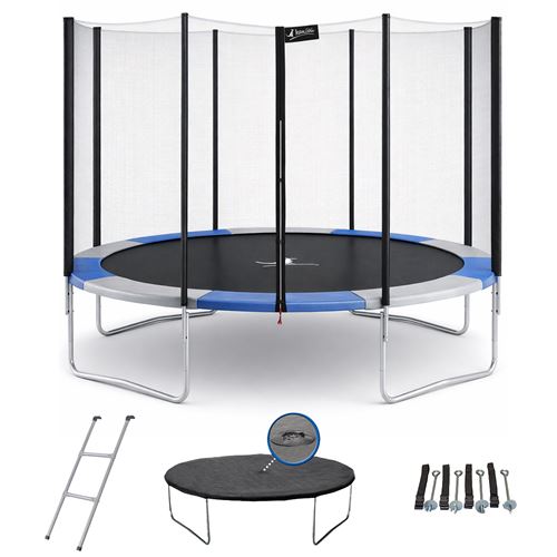 Trampoline ralli bleu et gris ø360