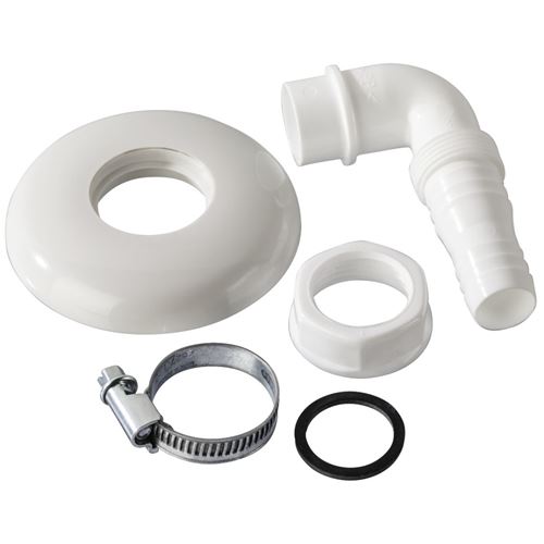 Raccord de tube Xavax pour siphons fixé au mur