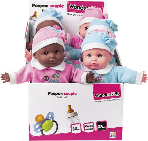 Poupon souple 30 cm - modèle aléatoire - livraison à l'unité