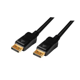 LogiLink CV0113, 15 m, DisplayPort, DisplayPort, Mâle, Mâle, Or - 1