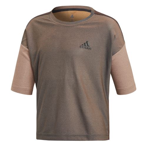 T-shirt Training junior adidas Knit 11/12 ans Gris