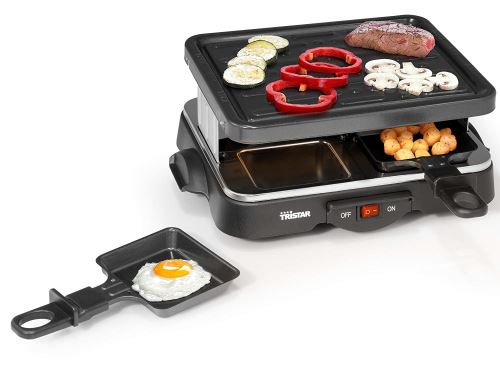 Appareil &agrave; raclette Tristar RA-2949 noir - 4 personnes - 500 W