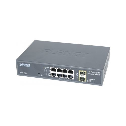 PLANET GSD-1020S - switch - 8 poorten - Beheerd