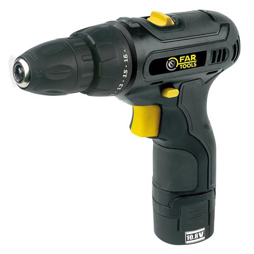 FARTOOLS Perceuse visseuse sans fil 10.8 V Li-Ion 2x1.3 Ah 18 Nm LI 10  