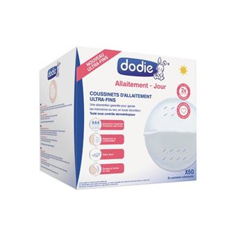 Coussinets d'allaitement slim jour - pochette individuelle X50 - Dodie - Accessoires  allaitement - Achat & prix