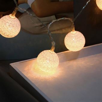 Guirlande lumineuse à LED 10 ampoules - Longueur 1m
