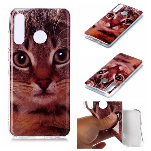 Coque en TPU modèle animal tête de chat pour votre Huawei P30 Lite
