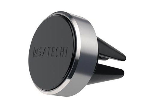 Support Voiture Grilles d'Aération Aimanté en Aluminium Satechi pour Smartphones - Gris Sidéral