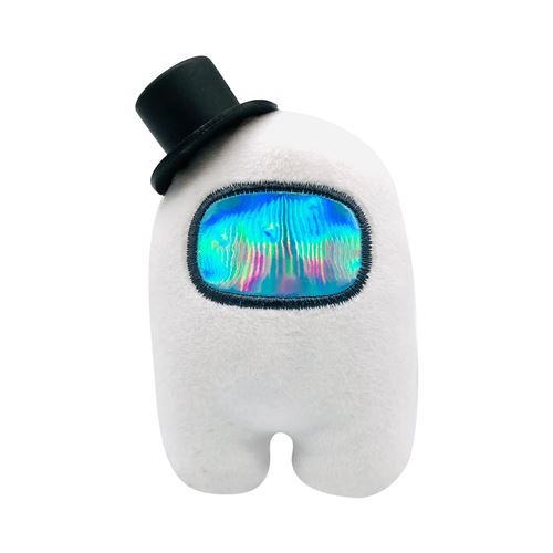 Peluche Among Us Astronaute Merch Crewmate 10cm Blanc W31