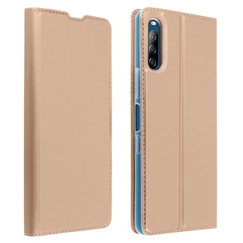 Housse pour Sony Xperia L4 avec Porte-carte Support Vidéo Rose gold