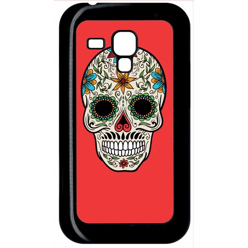 Coque Samsung Galaxy S Duos Crane Couleurs Fond Rouge