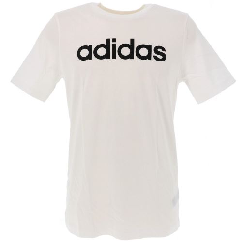 Tee shirt manches courtes Adidas E lin white/blk mc tee jr Blanc taille : 9à10A réf : 18262