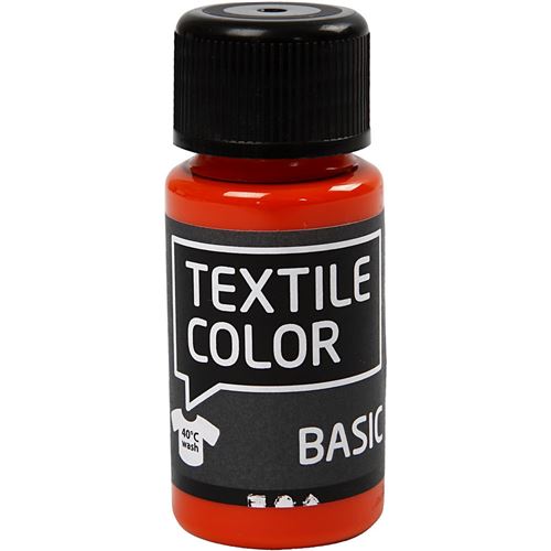 Creotime peinture textile Basic 50 ml orange