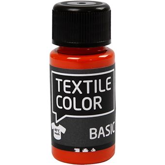 Creotime peinture textile Basic 50 ml orange - 1