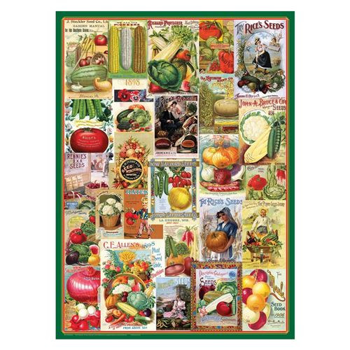 (EG60000817) - Eurographics Puzzle 1000 Pc - Vegetables Seed Catalogue