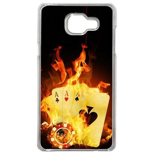 Coque Poker Feu Compatible Samsung Galaxy A5 2016 Transparent