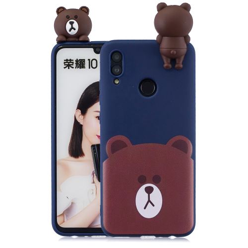 Coque en TPU impression de motifs de poupées mignonnes en 3D donner pour votre Huawei P Smart (2019)/Honor 10 Lite