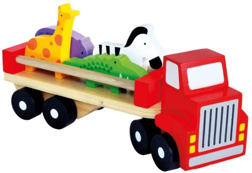 Bino Camion avec animaux jouet