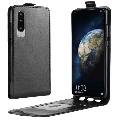 Etui en PU rabat vertical avec porte-cartes noir pour votre Huawei P30