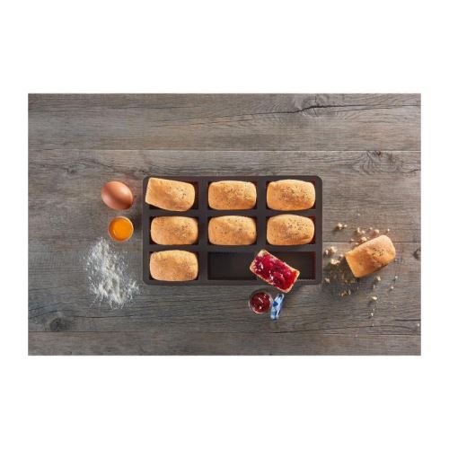 LURCH Lot de 9 moules a brownies - Marron
