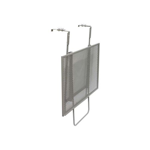 The Home Deco Factory Table De Balcon Pliable En Metal Lina Taupe Mobilier De Jardin Achat Prix Fnac