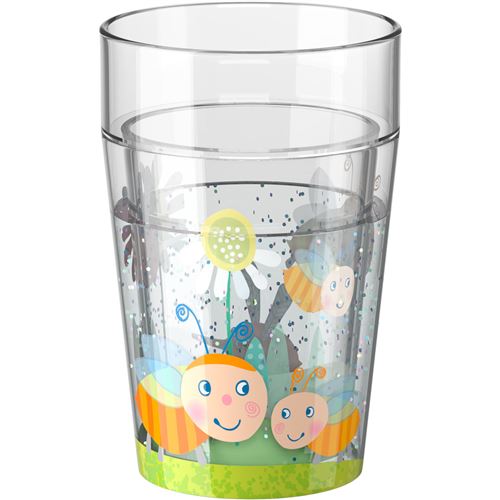 Haba tasse à paillettes Abeilles 340 ml