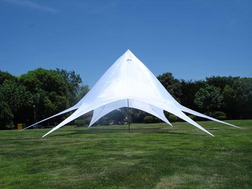 Tente XL forme étoile 14m , Blanc