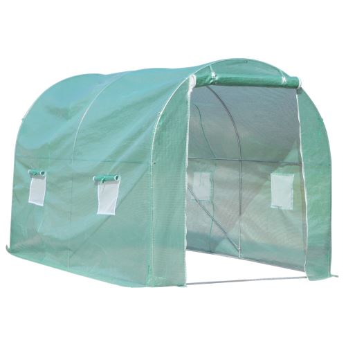 Outsunny - serre de jardin - M&eacute;tal - 300x200x210cm - Vert