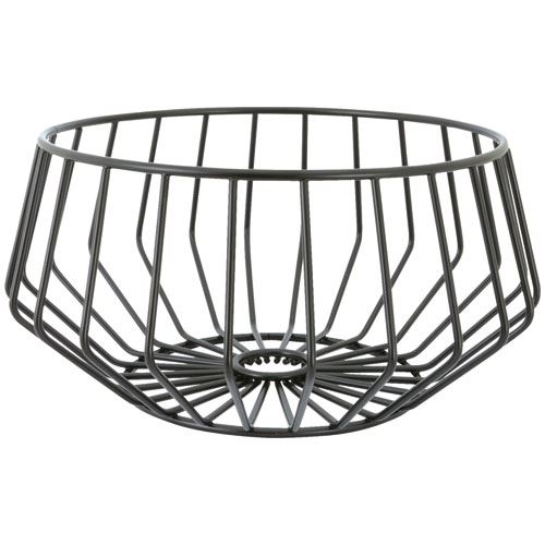 Panier a fruits noir 27x13.8 cm adomo pv-chr-3050