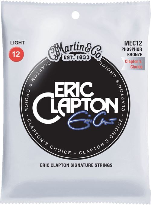 Martin Clapton EC12 - Jeu de cordes pour Guitare acoustique - Light 12-54