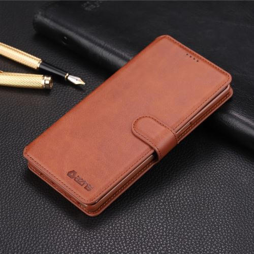Etui en PU flip avec support marron pour votre Samsung Galaxy Note 8 N950