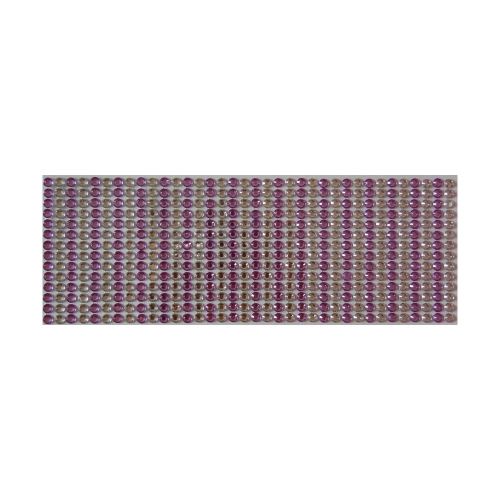 504 Stickers demi perles scrapbooking autocollant rond violet strass - guizmax