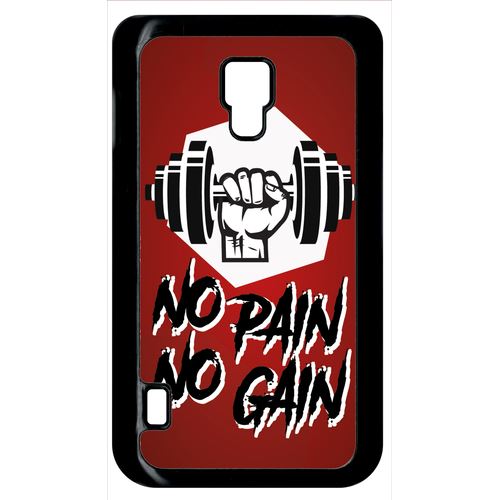 Coque Lg Optimus L7 Ii No Pain No Gain Fond Bordeaux