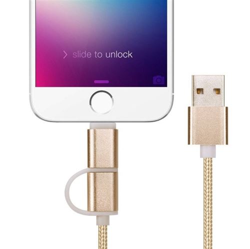 Samsung Galaxy J6 2018 Chargeur secteur 2A+cable 1.20m BLANC Micro