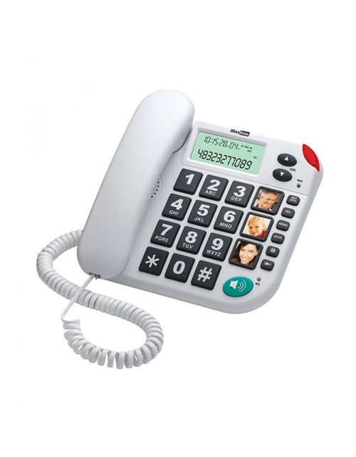 Telephone filaire kxt480 blanc maxcom