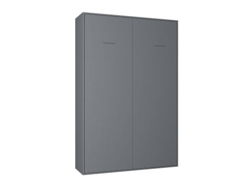 Armoire Lit Escamotable Smart V2 Gris Graphite Mat Couchage 140 200 Cm Achat Prix Fnac
