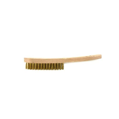 Brosse à manche fil laiton rond 4 rangs