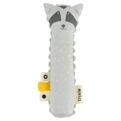 Trixie hochet à presser Mr. Raccoon16 x 5,5 cm gris coton