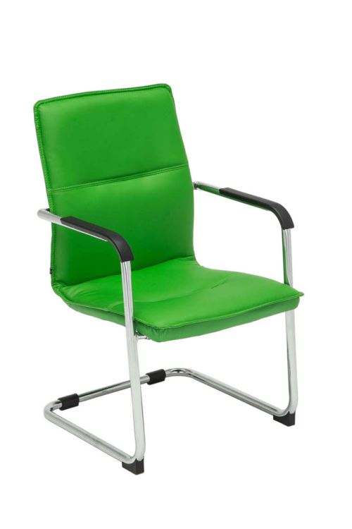 Chaise visiteur Seattle similicuir , Vert