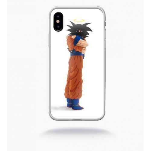Coque dragon ball z prend soin de ta mere compatible apple iphone x bord transparent