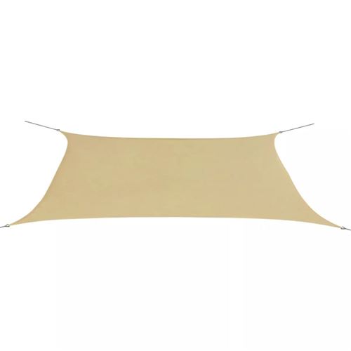 chunhe Parasol en tissu Oxford rectangulaire beige 4x6 m AB42294
