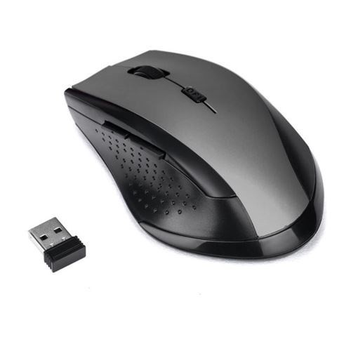 Générique Gris Souris De Jeu Sans Fil Jeu Optique 2000Dpi De 2,4 Ghz 6D Usb Pour Ordinateur Portable - Image 1