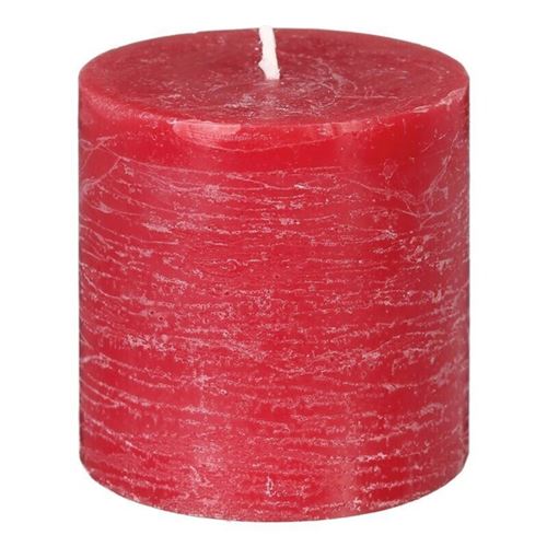 Comptoir De La Bougie Bougie Ronde Rustic 7cm Rouge - vue 2