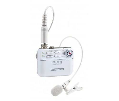 Zoom F2-BT/W - 32-bit recorder with bluetooth - includes lavalier microphone - white