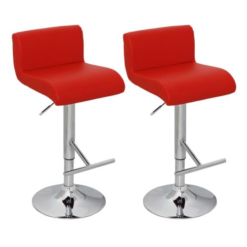 vidaXL Tabourets de bar 2 pcs Rouge